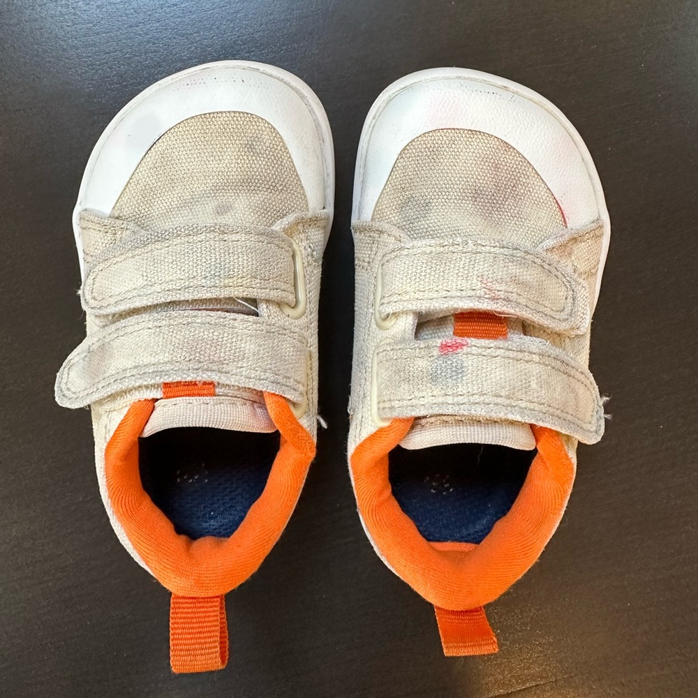 WHITIN Toddler Barefoot Shoes | 5T Wide Minimalist Sneakers | Classic Canvas